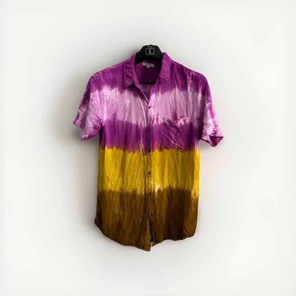 Earthbound Trading Co Other - Earthbound Trading Co Shirt Mens m Purple Tie Dye Earthy Boho Hippie